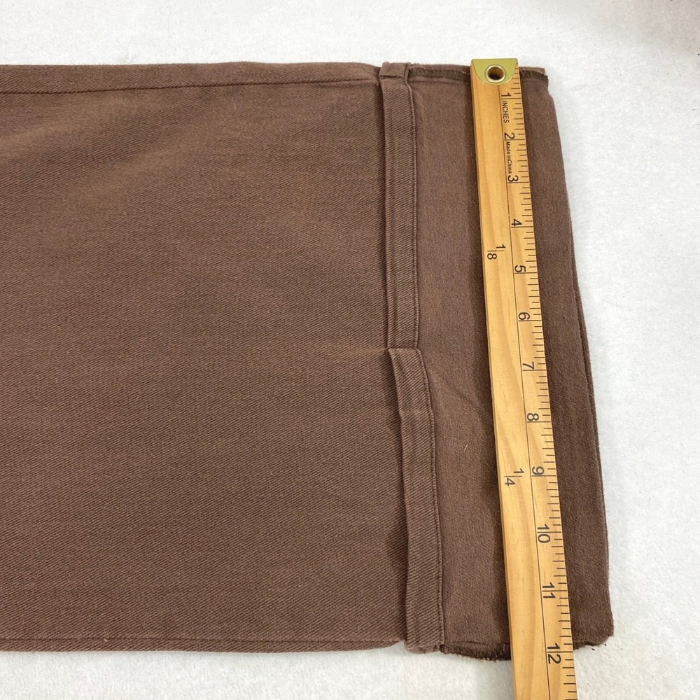 Entro Pants Women Large Chocolate Brown Wide Leg Cropped Cuffed Dark Academia - Picture 11 of 11